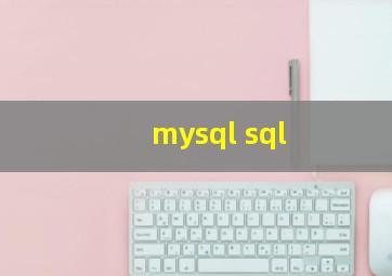 mysql sql